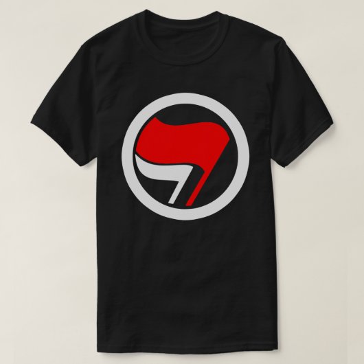 Anti-Fascisme Vlag Omgekeerd T-shirt (Design voorkant)