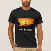 anti-fascistische actie, verenigd tegen fascisme t-shirt (Voorkant)