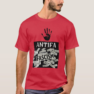 anti-fascistische actie, verenigd tegen fascisme t-shirt