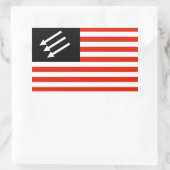 Anti-fascistische Amerikaanse vlag Rechthoekige Sticker (Tas)