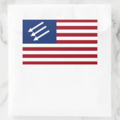 Anti-fascistische Amerikaanse vlag Rechthoekige Sticker (Tas)