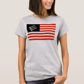 Anti-fascistische Amerikaanse vlag T-shirt (Voorkant)