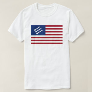 Anti-fascistische Amerikaanse vlag T-shirt