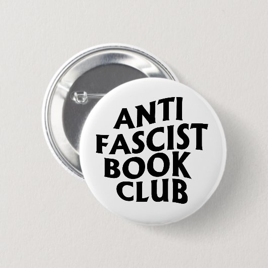 Anti Fascistische Boekenclub Ronde Button 5,7 Cm (Voorkant /achterkant)