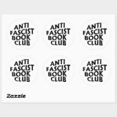 Anti Fascistische Boekenclub Ronde Sticker (Vel)