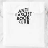 Anti Fascistische Boekenclub Ronde Sticker (Tas)