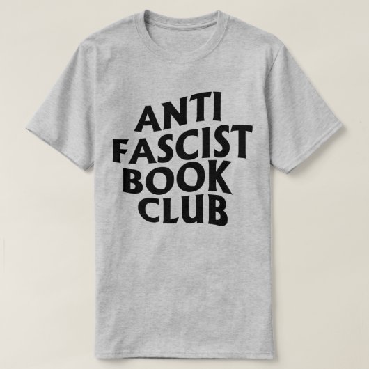Anti Fascistische Boekenclub T-shirt (Design voorkant)