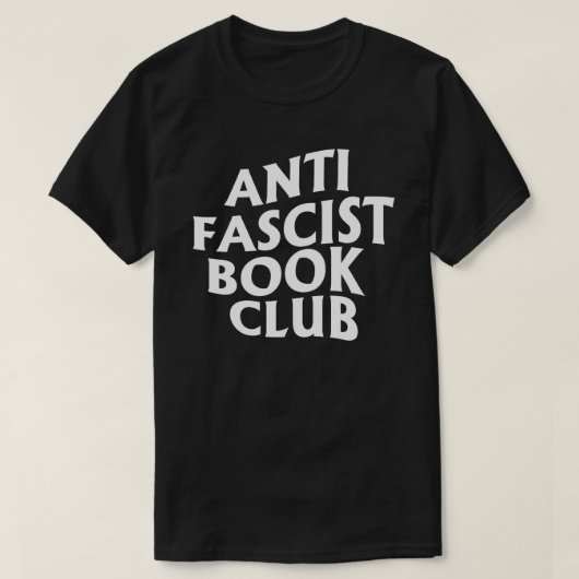 Anti Fascistische Boekenclub T-shirt (Design voorkant)