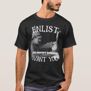 ANTI-FASCISTISCHE BRIGADE AANMELDEN KOOP OORLOGSOB T-SHIRT