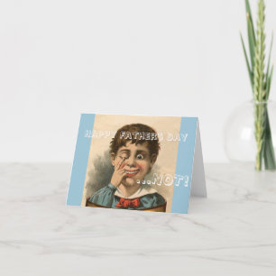 Anti Father's Day Card, bad dad familiy dysfunctio Kaart