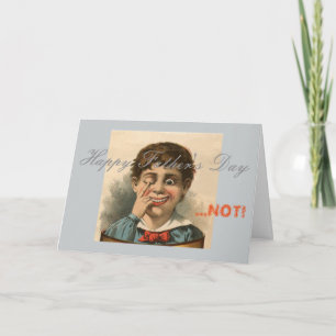 Anti Father's Day Card, bad dad familiy dysfunctio Kaart