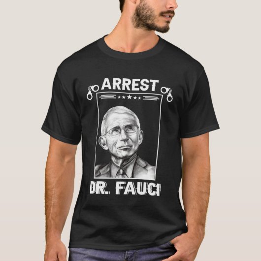 Anti Fauci Patriotic Defund Dr Fauci Prison T-shirt (Voorkant)