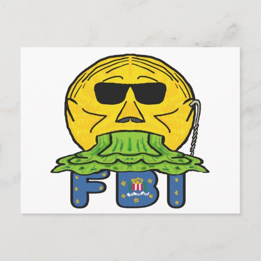 Anti-FBI Briefkaart (Voorkant)