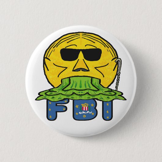 Anti-FBI Ronde Button 5,7 Cm (Voorkant)