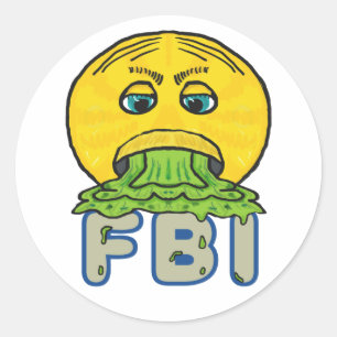 Anti-FBI Ronde Sticker