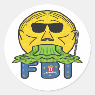 Anti-FBI Ronde Sticker
