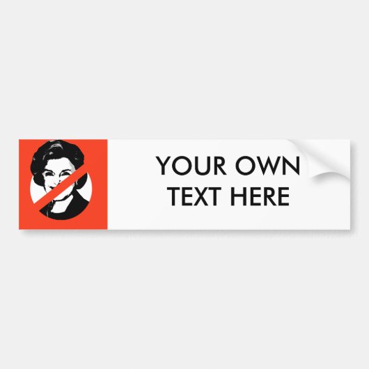 ANTI-FEINSTEIN BUMPERSTICKER (Voorkant)