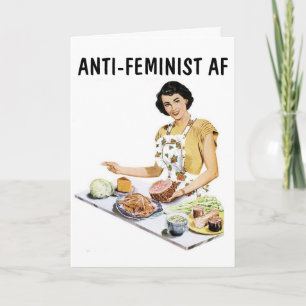 ANTI-FEMINIST AF FUNNY FRIENDSHIP WENSKAART KAART