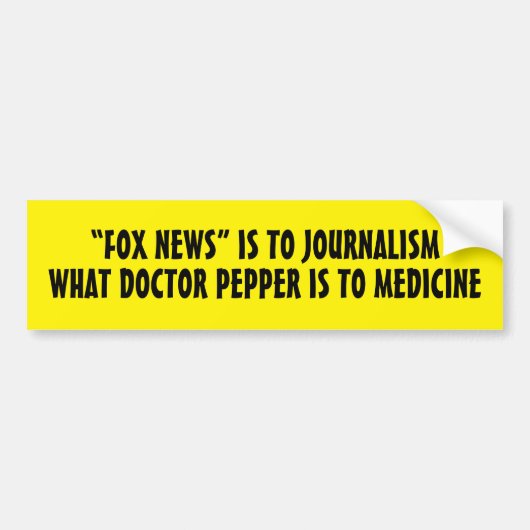 Anti-Fox News bumper sticker (Voorkant)