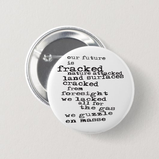 Anti-fracking Ronde Button 5,7 Cm (Voorkant /achterkant)