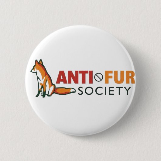Anti-Fur Society Ronde Button 5,7 Cm (Voorkant)