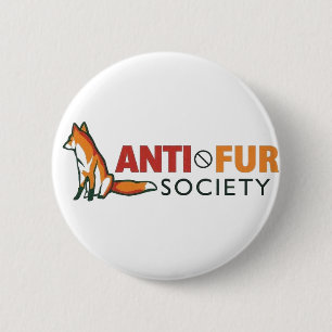 Anti-Fur Society Ronde Button 5,7 Cm