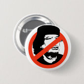 ANTI-GADDAFI RONDE BUTTON 5,7 CM (Voorkant /achterkant)