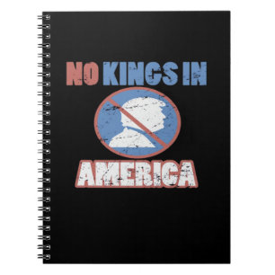 Anti- Geen Koningen In Amerika Klassieker Notitieboek