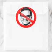 Anti George Santos heeft zijn gezicht gekruist Ronde Sticker (Tas)