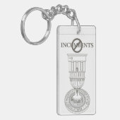 Anti-gevestigde limietsleutelketen sleutelhanger (Voorkant Links)