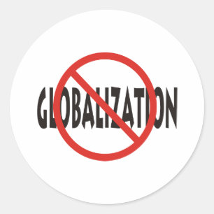 Anti-globalization Ronde Sticker