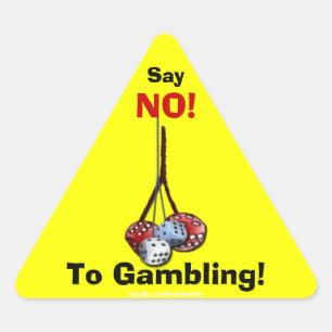 Anti-gokcampagne dobbelstenen Stickers