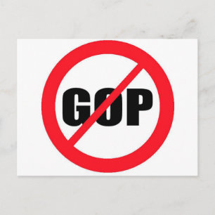 Anti-GOP Briefkaart