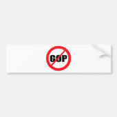 Anti-GOP Bumpersticker (Voorkant)
