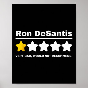 Anti-gop Ron Desantis Politieke Humor Grappig Poster