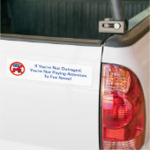 Anti-GOP verontwaardiging Bumpersticker (Op Truck)