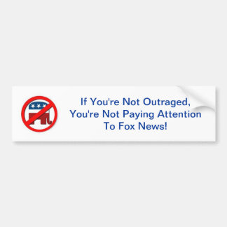 Anti-GOP verontwaardiging Bumpersticker
