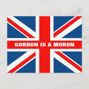 Anti Gordon Brown Briefkaart