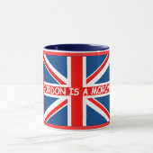 Anti Gordon Brown Brish humor grappig Mok (Midden)