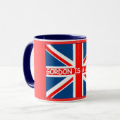 Anti Gordon Brown Brish humor grappig Mok (Voorkant links)