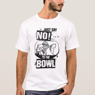 Anti-goudvis Bowl tropische vishouder T-shirt