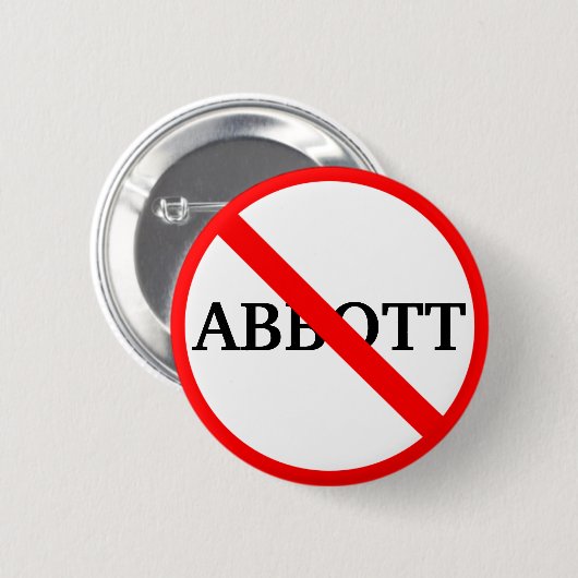 Anti-gouverneur Greg Abbott Button (Voorkant /achterkant)
