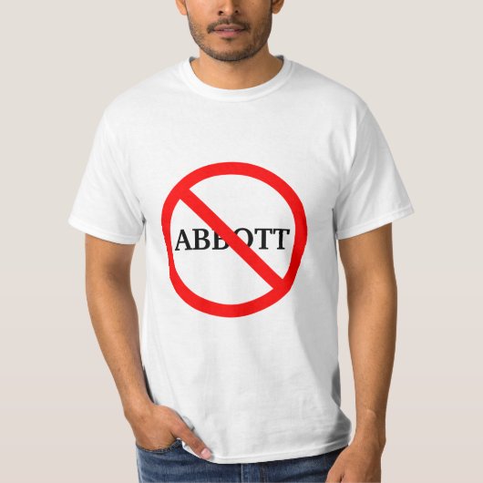 Anti-gouverneur Greg Abbott T-Shirt (Voorkant)