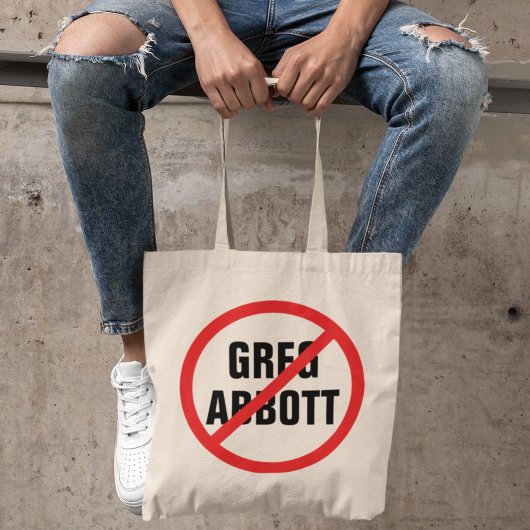 Anti-Greg Abbott kiest hem uit Texas Democraat Tote Bag