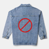 Anti-Greg Abbott Stem uit 2022 Texas Democraat Denim Jacket (Achterkant)