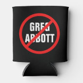 Anti-Greg Abbott Texas Democraat Blikjeskoeler (Voorkant)