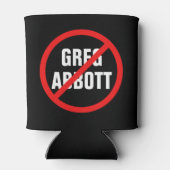 Anti-Greg Abbott Texas Democraat Blikjeskoeler (Achterkant)