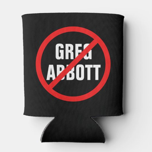 Anti-Greg Abbott Texas Democraat Blikjeskoeler (Achterkant)