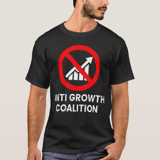anti - groeicoalitie t-shirt (Voorkant)