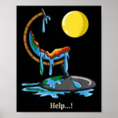 Anti-grondverwarming Klimaatverandering Pro Natura Poster (Voorkant)